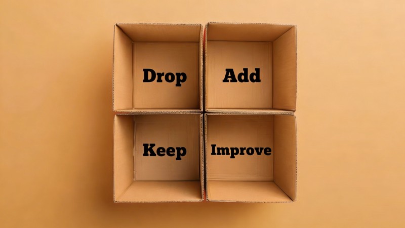 DAKI (Drop / Add / Keep / Improve)